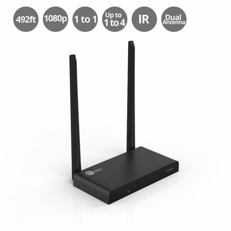 SIIG Full HD Wireless HDMI Extender with IR - Receiver - 1080p - Up to 492ft - Up to 1x4