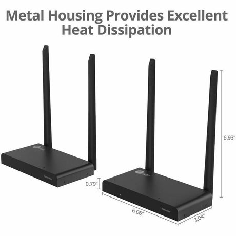 SIIG Full HD Wireless HDMI Extender Kit with IR and HDMI Loop-Out - 1080p - Up to 492ft - Up to 1x4