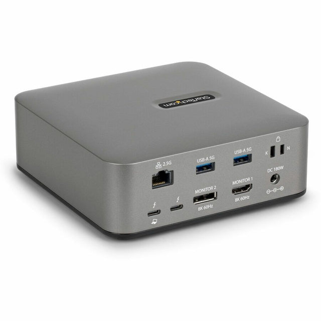StarTech.com Thunderbolt 5 Docking Station, DP/HDMI, Triple Monitor Dock up to 4K 144Hz or Dual 8K 60Hz, 5x USB Ports/140W Laptop Charging