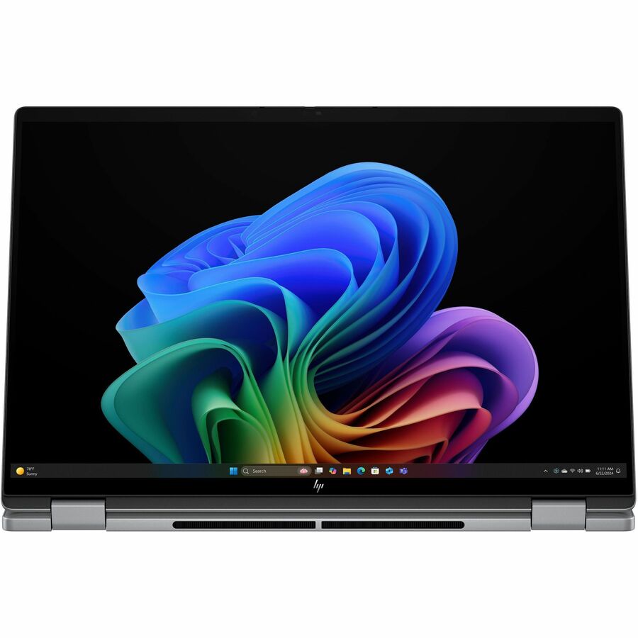 HP OmniBook X Flip 16-be0000 16-be0003dx 16" Touchscreen Convertible 2 in 1 Notebook - 2K - AMD Ryzen 5 220 - 8 GB - 512 GB SSD - Meteor Silver Aluminum