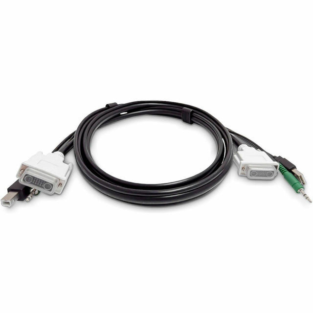 StarTech.com 6ft (1.8m) DVI KVM Cable, USB 2.0, 3.5mm Audio, Universally Compatible Combo Cable for KVM Switches, TAA