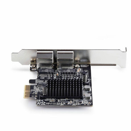 StarTech.com 2-Port 5G Gigabit PCIe Network Adapter Card, 5G/2.5G/1G/100M/10M, PCI Express NIC, Realtek RTL8126, Windows & Linux, TAA