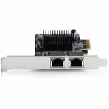 StarTech.com 2-Port 5G Gigabit PCIe Network Adapter Card, 5G/2.5G/1G/100M/10M, PCI Express NIC, Realtek RTL8126, Windows & Linux, TAA