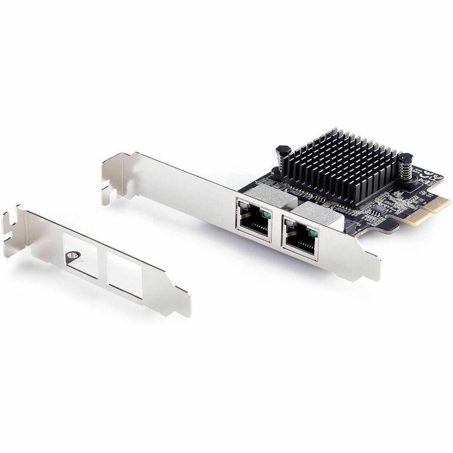 StarTech.com 2-Port 5G Gigabit PCIe Network Adapter Card, 5G/2.5G/1G/100M/10M, PCI Express NIC, Realtek RTL8126, Windows & Linux, TAA