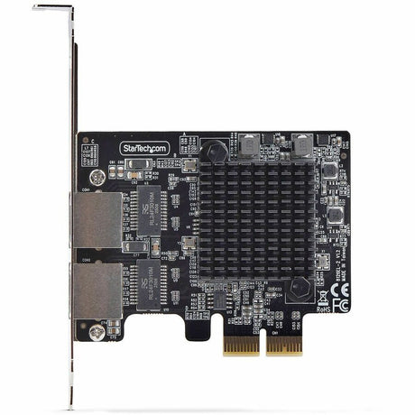 StarTech.com 2-Port 5G Gigabit PCIe Network Adapter Card, 5G/2.5G/1G/100M/10M, PCI Express NIC, Realtek RTL8126, Windows & Linux, TAA