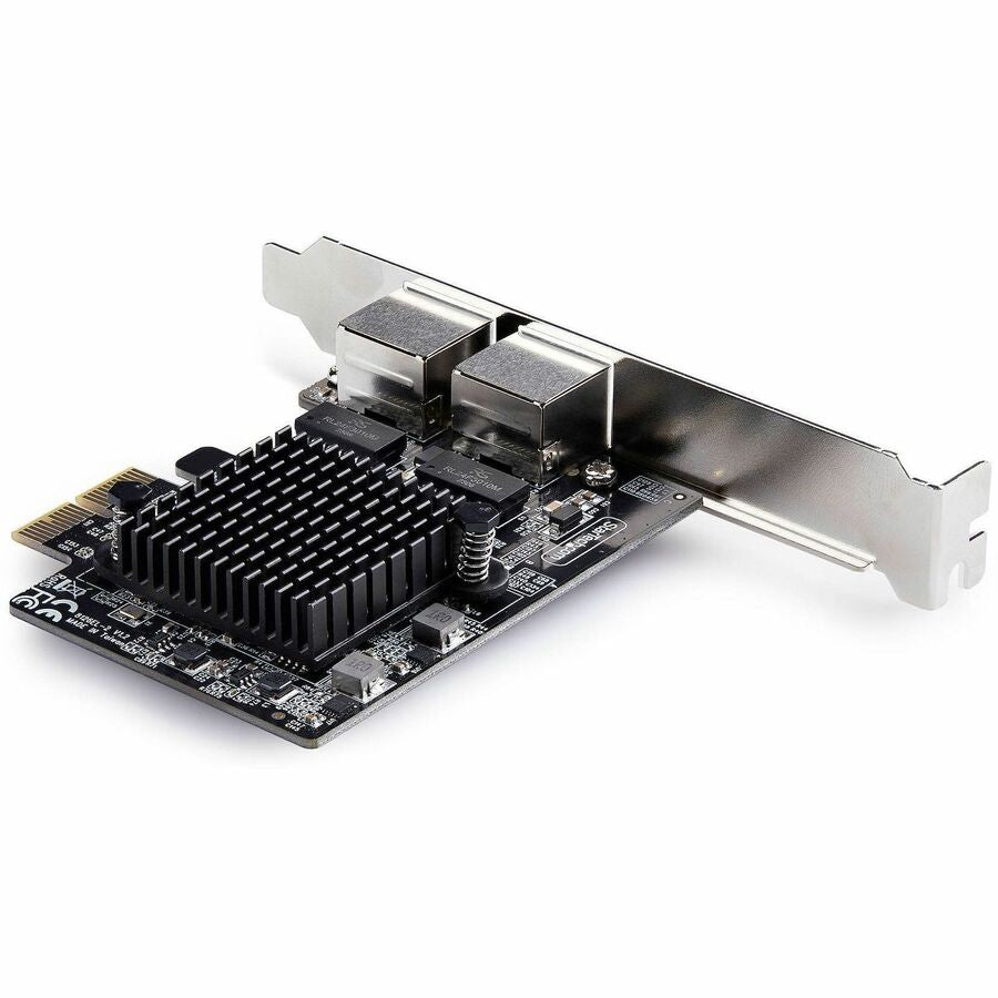 StarTech.com 2-Port 5G Gigabit PCIe Network Adapter Card, 5G/2.5G/1G/100M/10M, PCI Express NIC, Realtek RTL8126, Windows & Linux, TAA