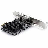 StarTech.com 2-Port 5G Gigabit PCIe Network Adapter Card, 5G/2.5G/1G/100M/10M, PCI Express NIC, Realtek RTL8126, Windows & Linux, TAA