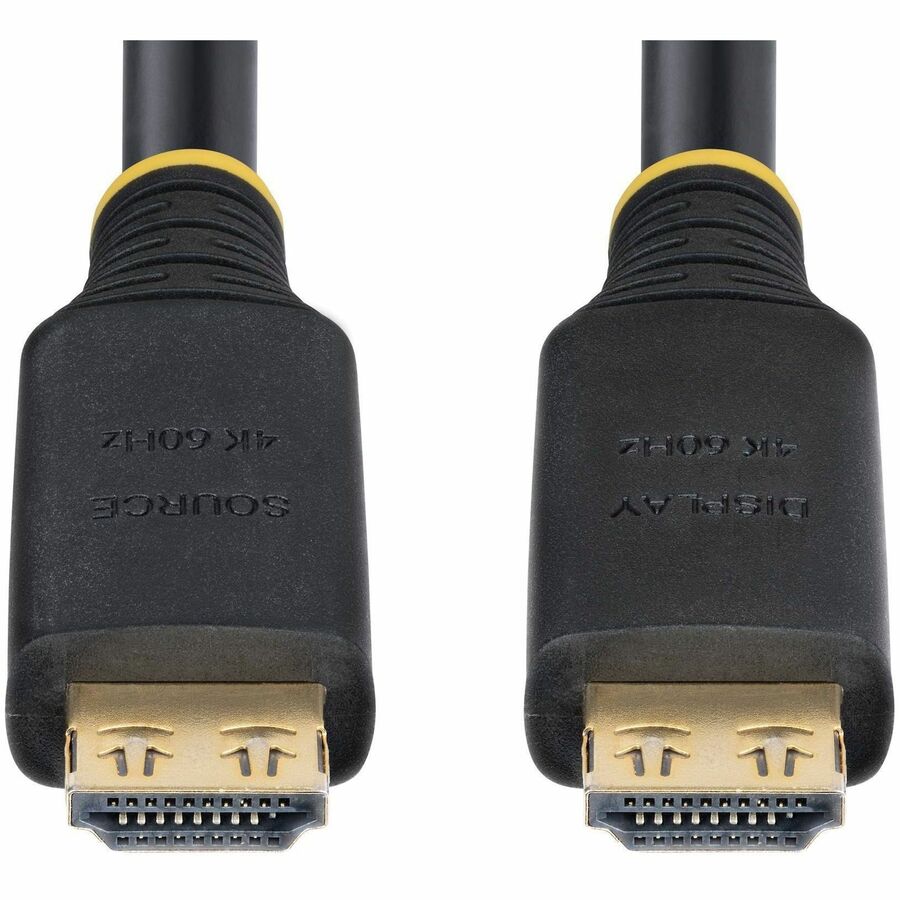 StarTech.com 10m (33ft) Active High Speed HDMI Cable with Gripping Connectors, 4K 60Hz/1440p 144Hz, 18Gbps, HDMI Cord, TPE Jacket