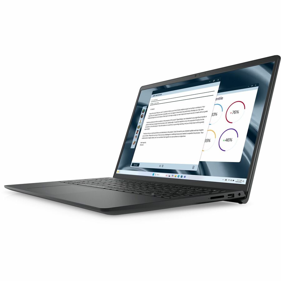 Dell Pro 15 Essential PV15255 15.6" Notebook - Full HD - 120 Hz - AMD Ryzen 3 7320U - 8 GB - 512 GB SSD - English (US) Keyboard - Carbon Black