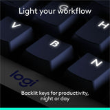 Logitech Alto Keys K98M Wireless Mechanical Keyboard, Customizable Keyboard with Vibration Absorbing Gasket, Backlit Keys, Graphite