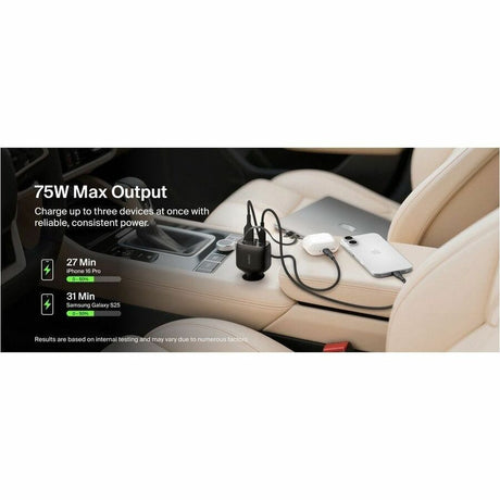 Belkin BoostCharge Retractable Car Charger 75W