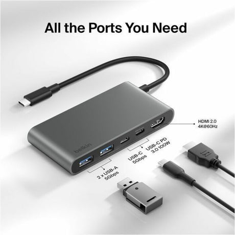 Belkin Connect 5-Port USB-C Hub with Dual USB-C Ports