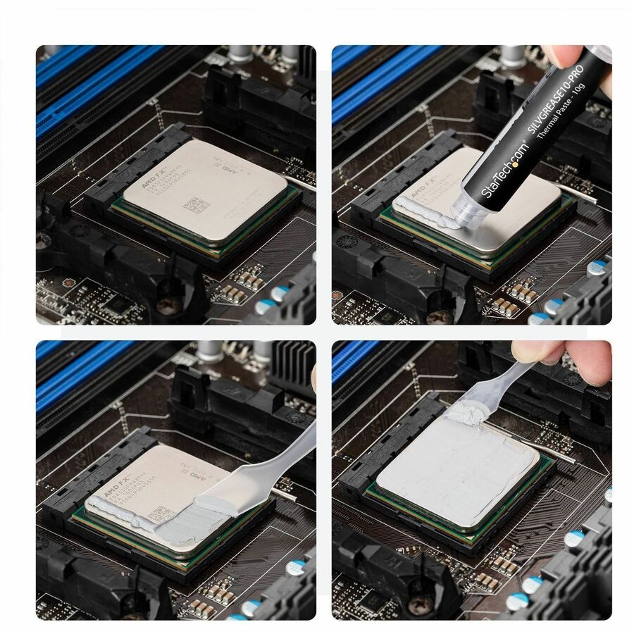 StarTech.com High-Performance Silicone Thermal Paste, Compound for CPUs GPUs and ICs, Processor Grease Improves Heat Transfer and Cooling