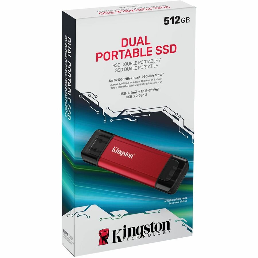 Kingston 512 GB Portable Solid State Drive - External