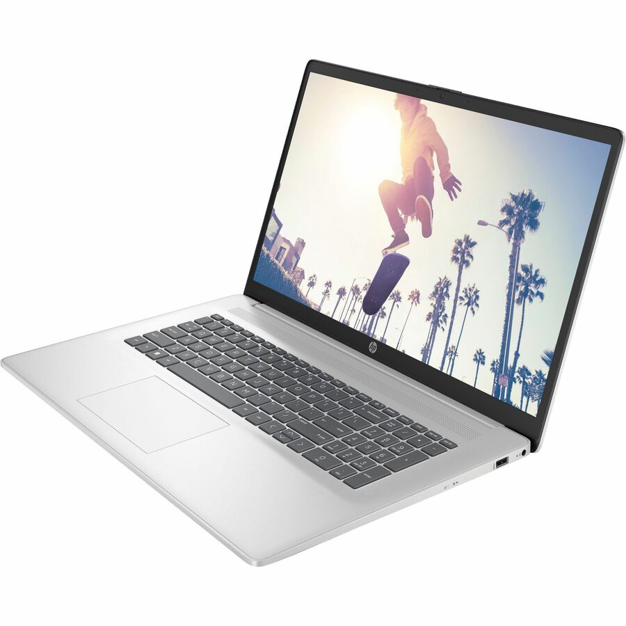 HP 17-cp3000 17-cp3077nr 17.3" Touchscreen Notebook - HD+ - AMD Ryzen 5 7530U - 8 GB - 128 GB SSD - Natural Silver