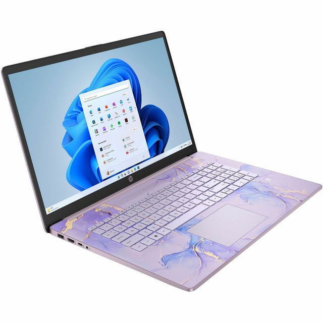 HP 17-cn3000 17-cn3143ds 17.3" Touchscreen Notebook - HD+ - Intel Core N-series N100 - 4 GB - 128 GB Flash Memory - Winter Lavender, Natural Silver