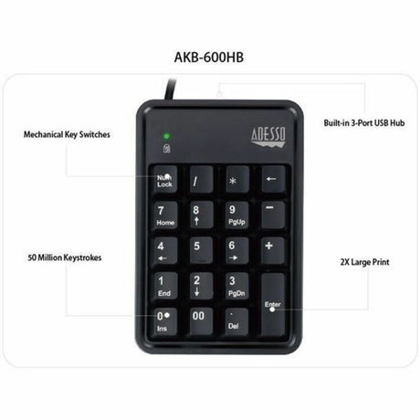 Adesso Easytouch 600UB Keypad