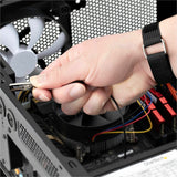 StarTech.com Antistatic Wrist Strap with Grounding Cable, ESD Electrostatic Discharge Band, 5ft / 1.5m Detachable Cord, TAA- Compliant