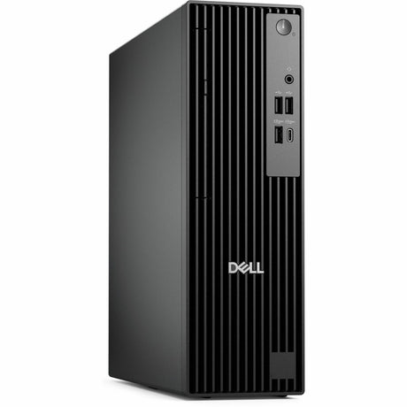 Dell Pro Slim QCS1255 Desktop Computer - AMD Ryzen 5 8500G - 16 GB - 512 GB PCI Express NVMe 4.0 SSD - Slim PC - Standard Black