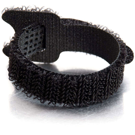 C2G 6in Hook-and-Loop Cable Management Wrapes - Multipack (12 Pack) - Black