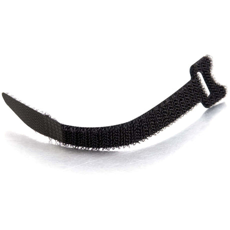 C2G 6in Hook-and-Loop Cable Management Wrapes - Multipack (12 Pack) - Black