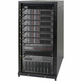 Eaton Tripp Lite Series 25U SmartRack Standard-Depth Half-Height Server Rack Enclosure, Doors and Side Panels