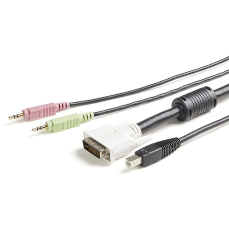 StarTech.com 4-in-1 USB DVI KVM Cable with Audio and Microphone