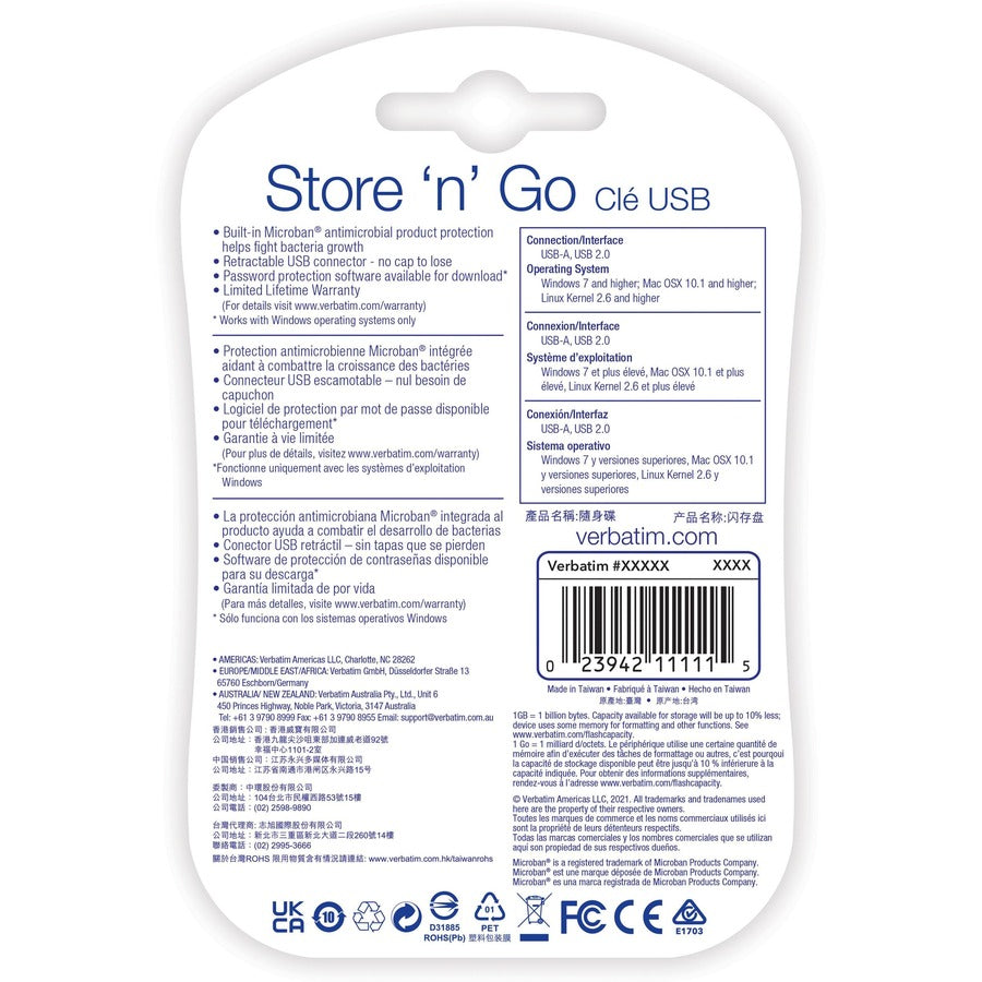 4GB Store 'n' Go&reg; USB Flash Drive - Red