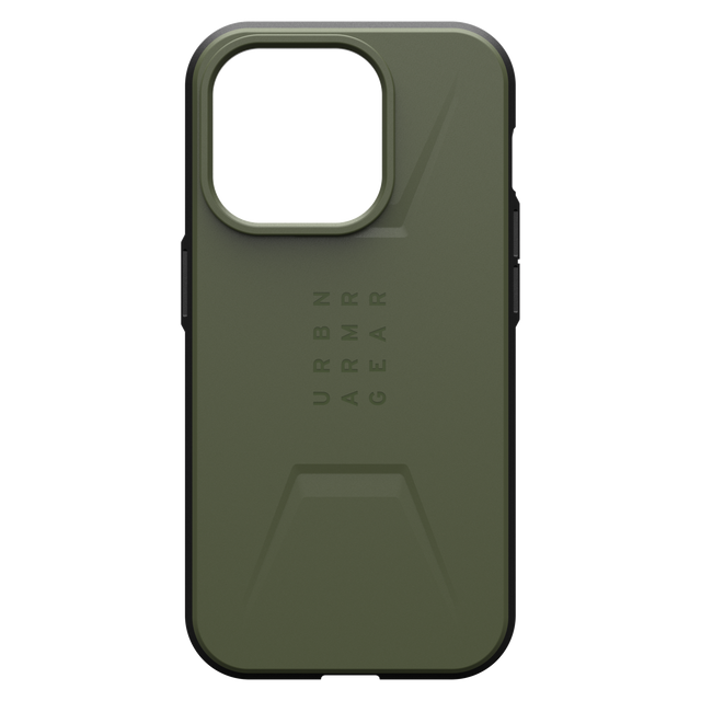 Urban Armor Gear Uag - Civilian Magsafe Case For Apple Iphone 15 Pro - Olive Drab
