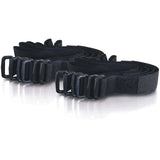 C2G 11in Hook-and-Loop Cable Management Straps - Black - 12pk