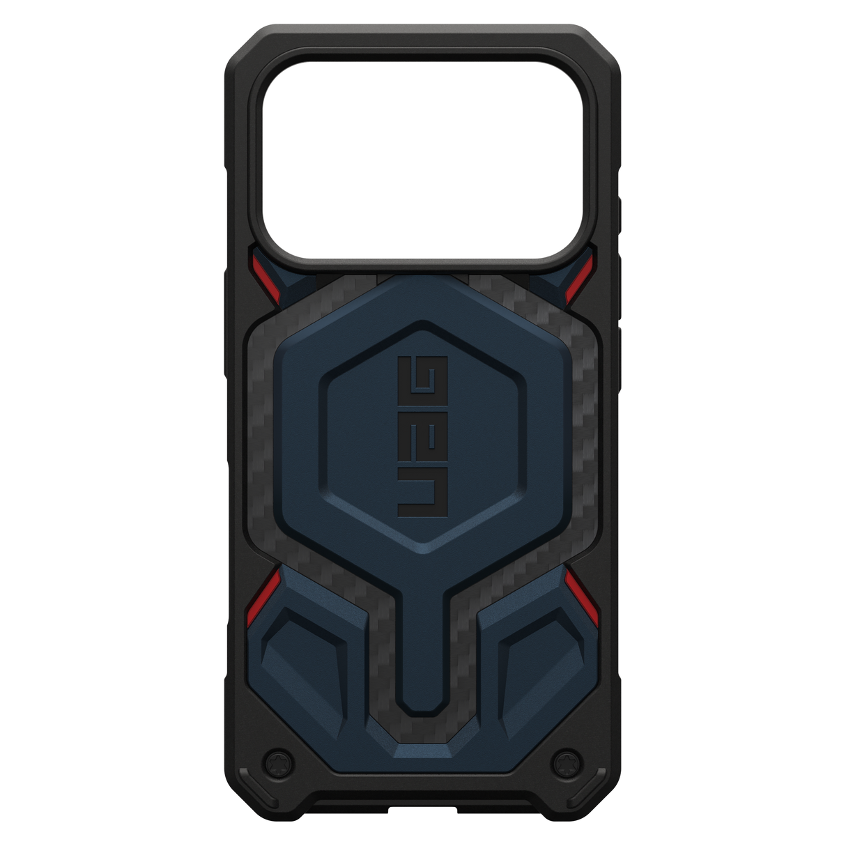 Urban Armor Gear Monarch Pro Case for Apple iPhone 17 Pro - Carbon Fiber Mallard and Red