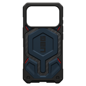 Urban Armor Gear Monarch Pro Case for Apple iPhone 17 Pro – Carbon Fiber Mallard and Red