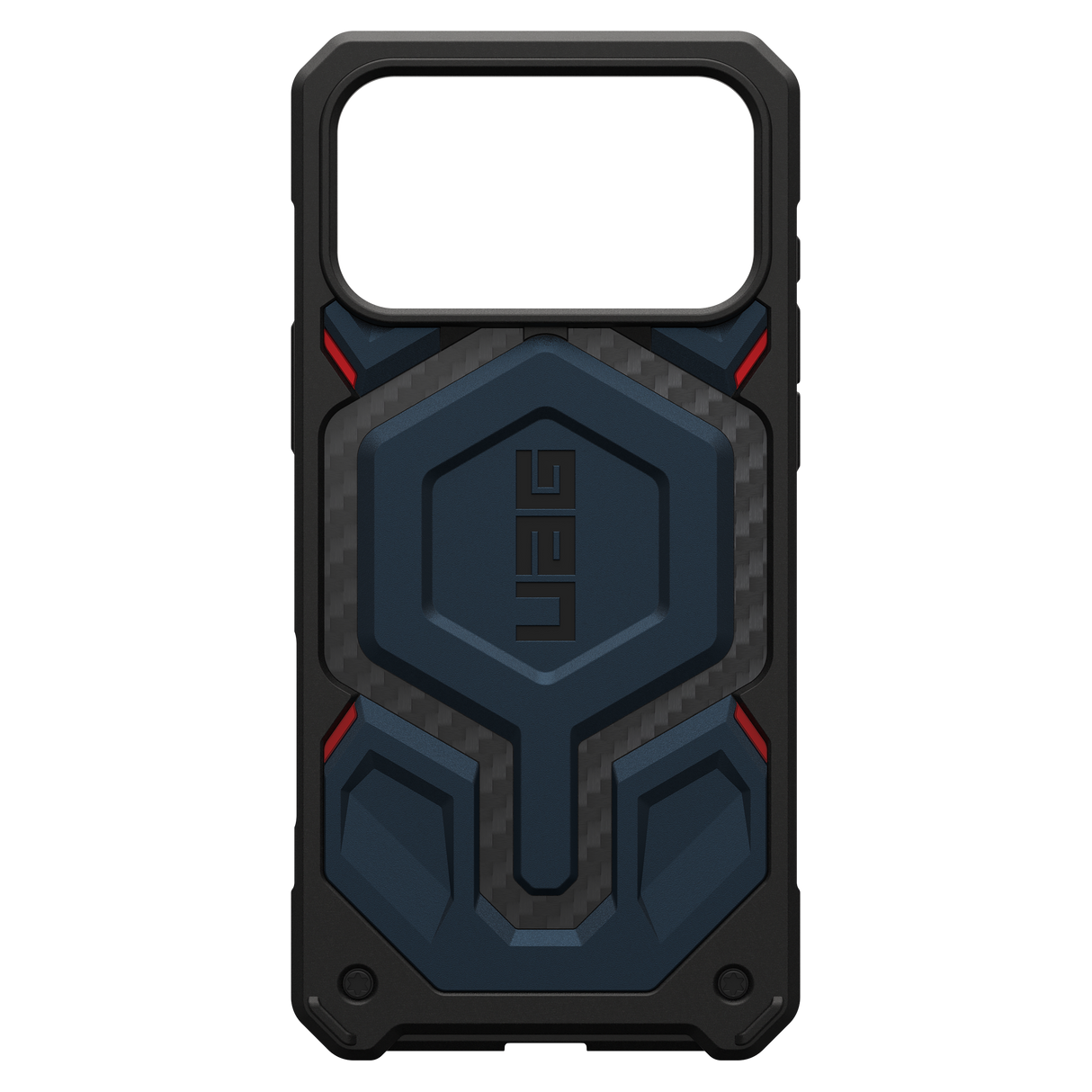 Urban Armor Gear Monarch Pro Case for Apple iPhone 17 Pro Max - Carbon Fiber Mallard and Red