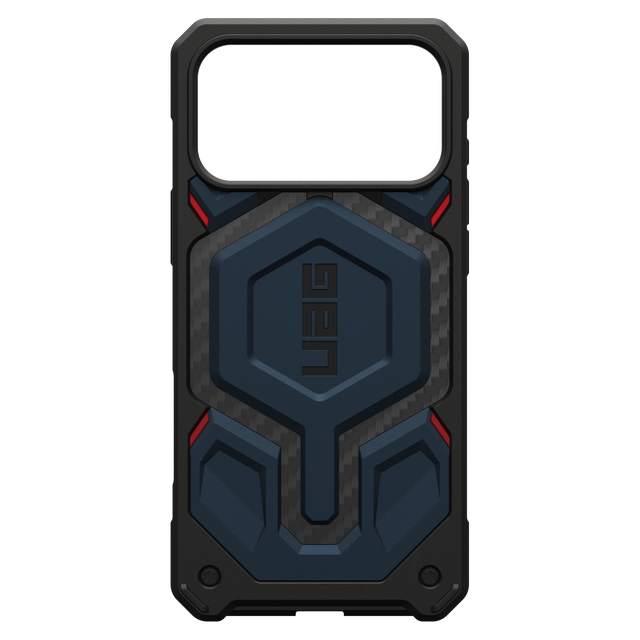 Urban Armor Gear Monarch Pro Case for Apple iPhone 17 Pro Max - Carbon Fiber Mallard and Red