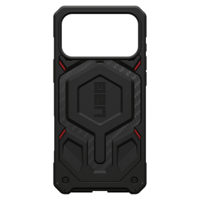 Urban Armor Gear Monarch Pro Case for Apple iPhone 17 Pro Max – Carbon Fiber Black and Red