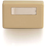 C2G 1-Port Keystone Jack Surface Mount Box - Ivory