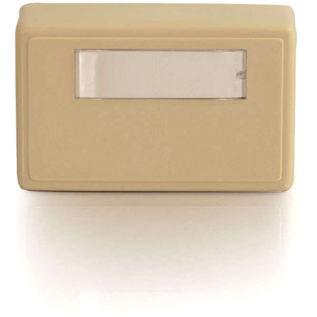 C2G 1-Port Keystone Jack Surface Mount Box - Ivory