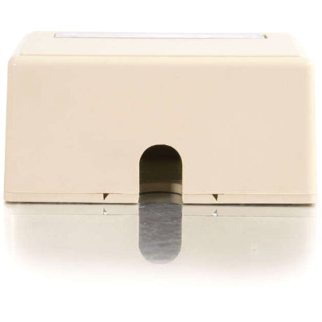 C2G 2-Port Keystone Jack Surface Mount Box - Ivory