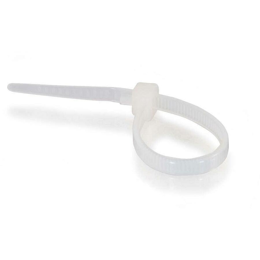 C2G 7.75in Releasable/Reusable Cable Ties - White - 50pk