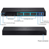 24 Port FE PoE Switch
