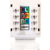 C2G Cat3 RJ11/RJ12 Keystone Jack - White