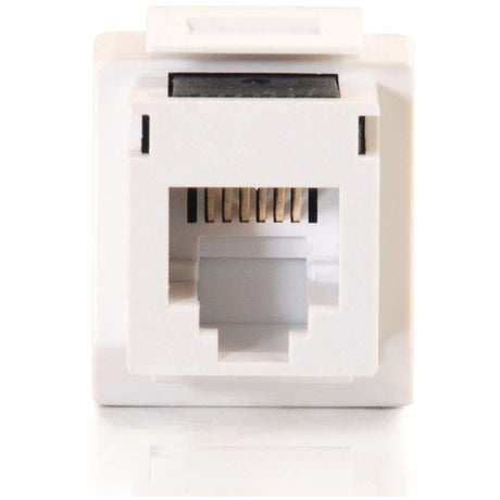 C2G Cat3 RJ11/RJ12 Keystone Jack - White