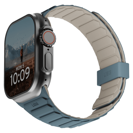 Urban Armor Gear Uag - Pathfinder Watch Strap For Apple Watch 42mm  /  44mm  /  45mm  /  49mm - Dune And Cloud Blue