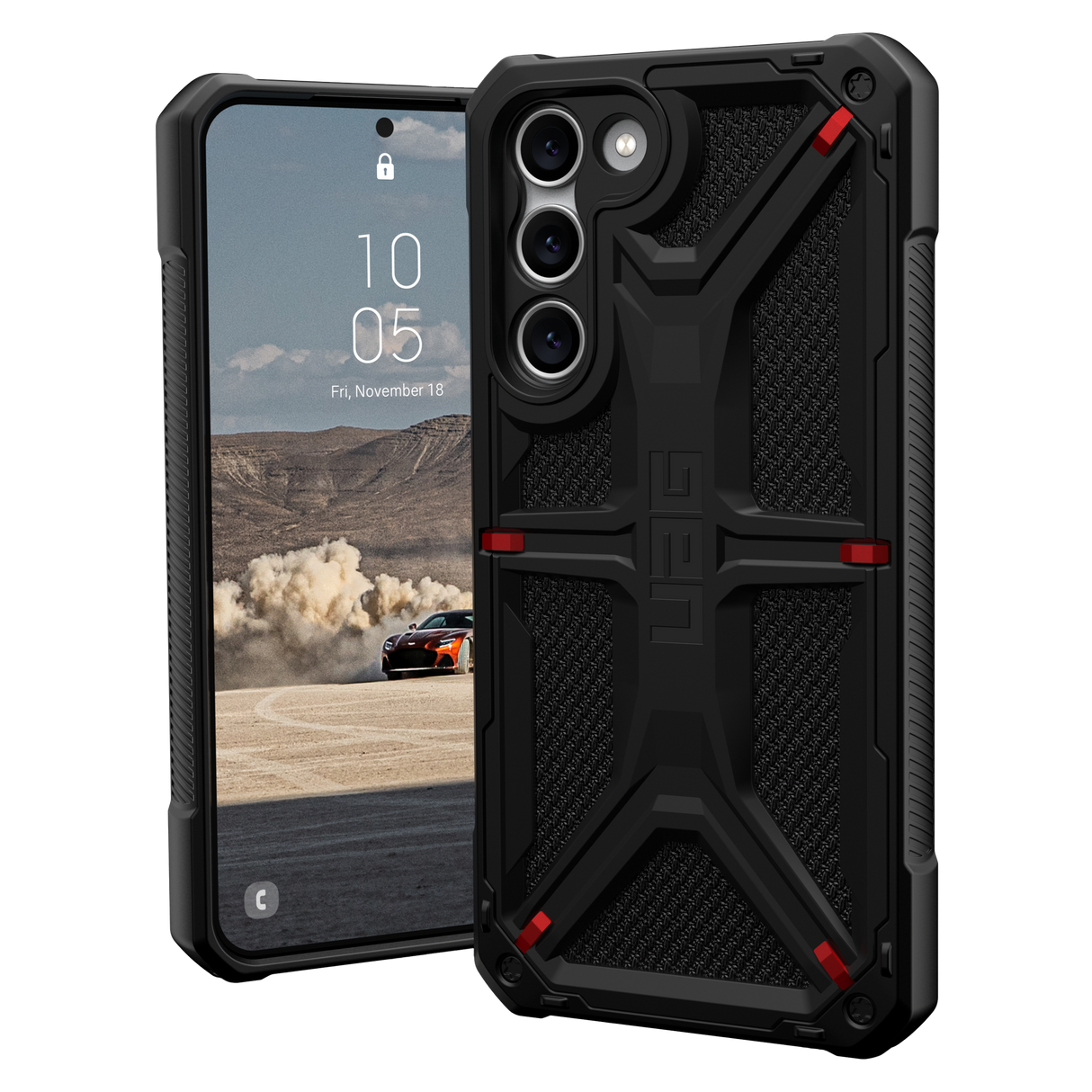 Urban Armor Gear Monarch Case for Samsung Galaxy S23 Plus - Kevlar Black