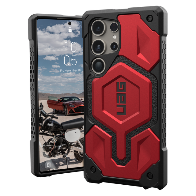 Urban Armor Gear Uag - Monarch Pro Case For Samsung Galaxy S24 Ultra - Crimson