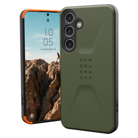 Urban Armor Gear Uag - Civilian Case For Samsung Galaxy S24 Plus - Olive Drab
