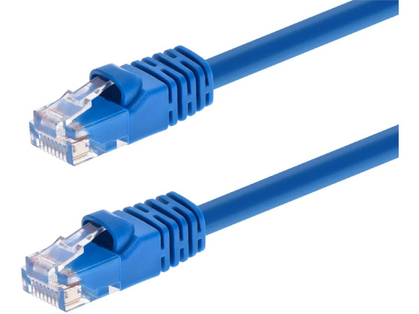 Monoprice Zeroboot Cat5e Ethernet Patch Cable 6in Blue - 6 inches, Male, 1 ft, Black, CAT6, CAT6A-1BLK, rf, ivityStranded