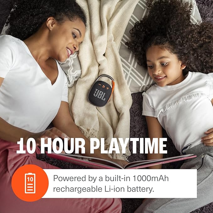 Jbl - Clip 4 Waterproof Bluetooth Speaker - Blue