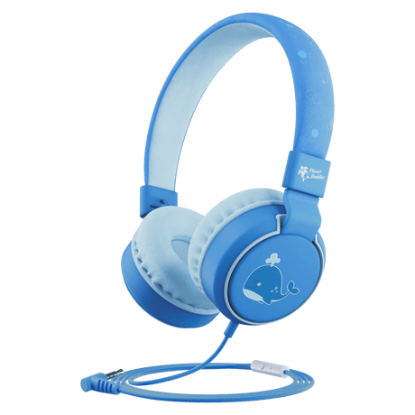 Planet Buddies - Whale On Ear Wired Headphones - Purple And White
