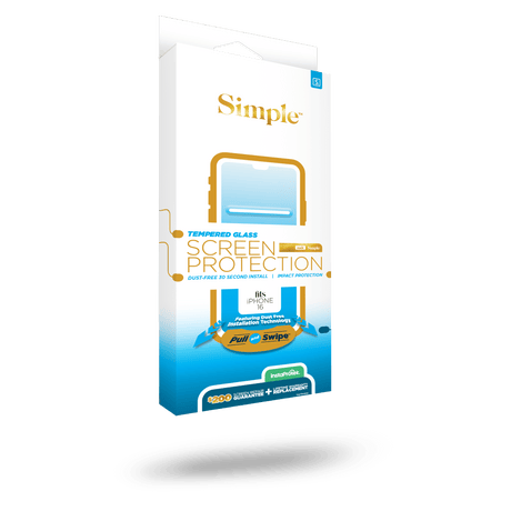 Simple - 200 Guided Tempered Glass Screen Protector For Apple Iphone 16  /  Iphone 15 - Clear